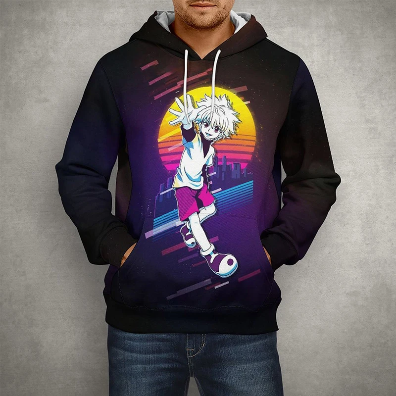

Anime Hunter X Hunter Hisoka Spring Sweatshirts Men women 3D Print Long Sleeve Casual Streetwear Cool Children Hoodies Tops