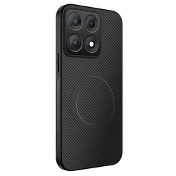 Carbon Fibre Wireless Charging Phone Case with Lens Protection for Legion Y70 2026 (Black)