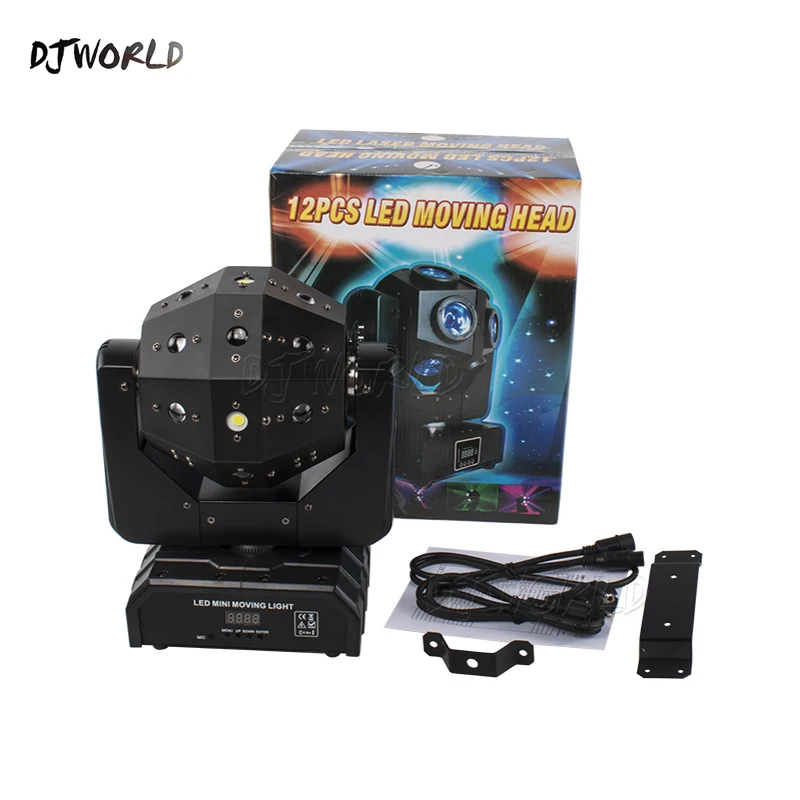 LED 16x3W RGBW Stage Effect Football Light Beam Strobe Projector Karaoke Nightclub Commercial DJ Disco Bar Party Stage Lights images - 6