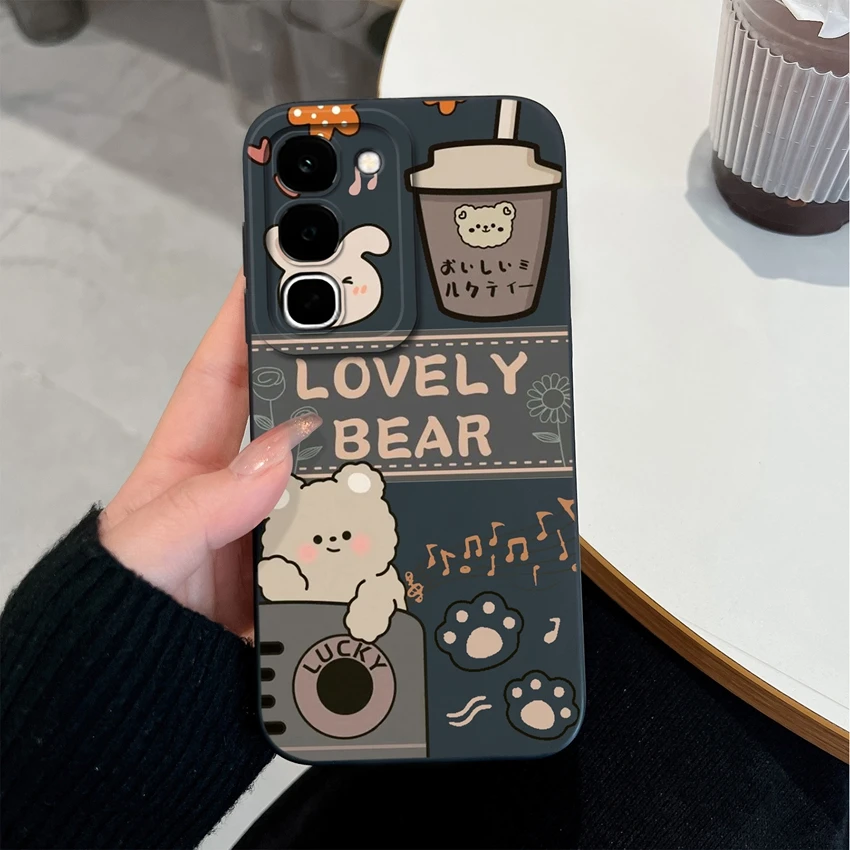 Lovely Design Liquid Silicone Shockproof Phone Case