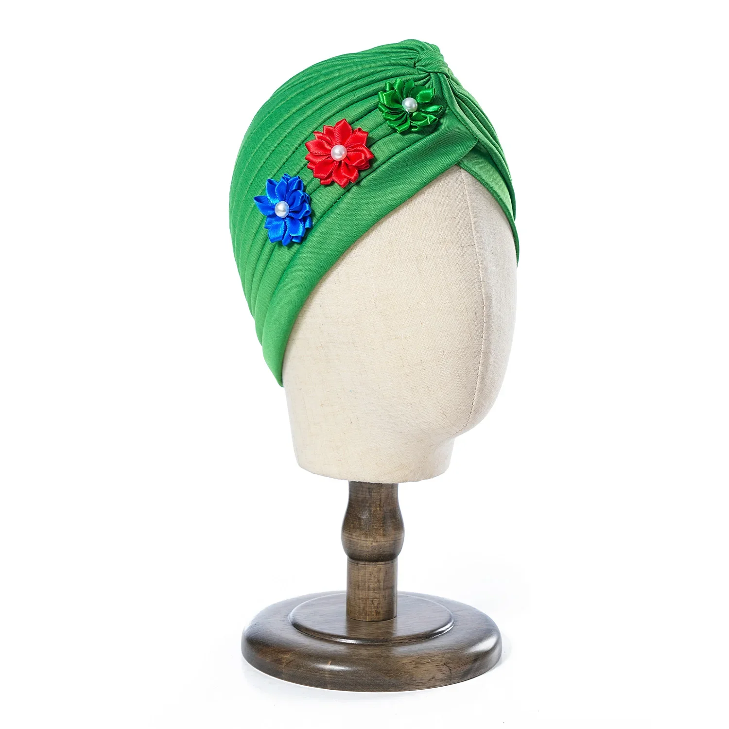 Blumen-Perlen-Turban Plissierter Innerer Hijab-Hut Damen Chemo-Kappe Muslimischer Kopfschutz Mützen Bonnet Arabisch Islamisch Haarausfall Turbante – Detail 11