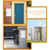 Wall Mount Locking Mailbox Milk Wall-mounted Outdoor Iron Sheet Fresh Delivery ( ) Crate with 6