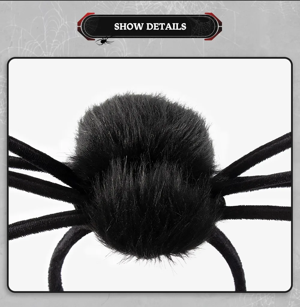 Halloween Kopf bedeckung lustige Haar bänder Ghost Festival Cosplay Zubehör Spider Queen Haars chn allen Make-up Tanz party Requisiten – Detail 4