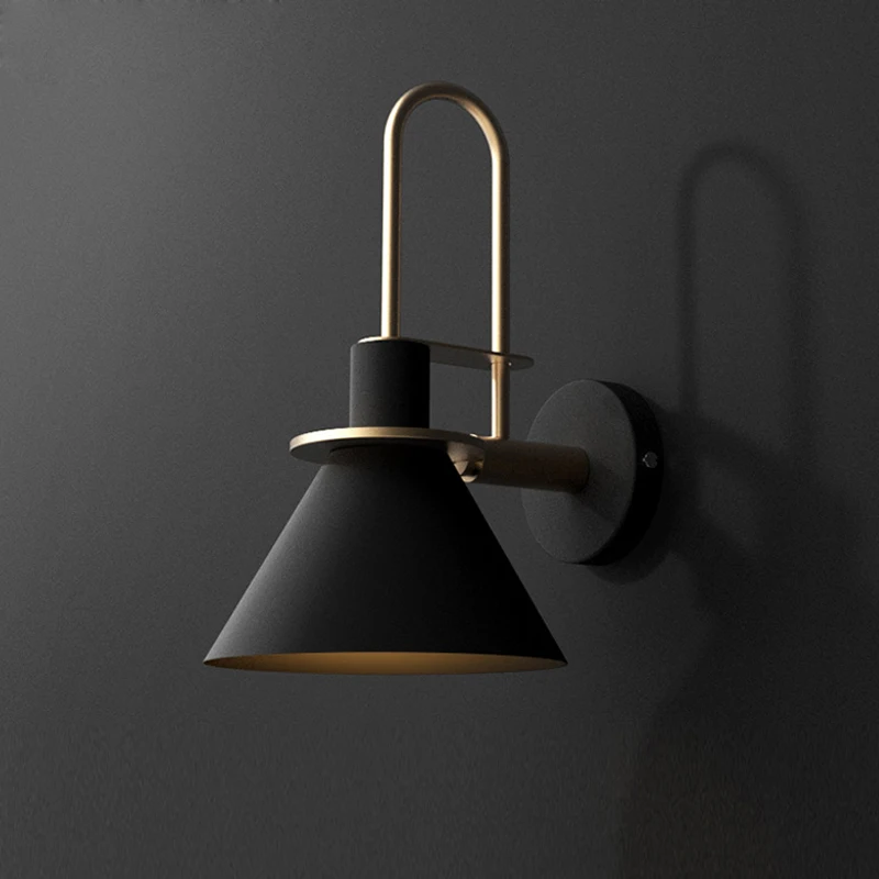 1 lampade da parete in stile industriale retrò, attacco E27, per interni, per camera da letto, corridoio, soggiorno, nero (lampadine non incluse) | Leroy Merlin