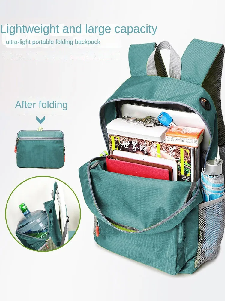 Ultra-light outdoor travel bag sports backpack portable mountaineering bag foldable backpack for men and women waterproof
