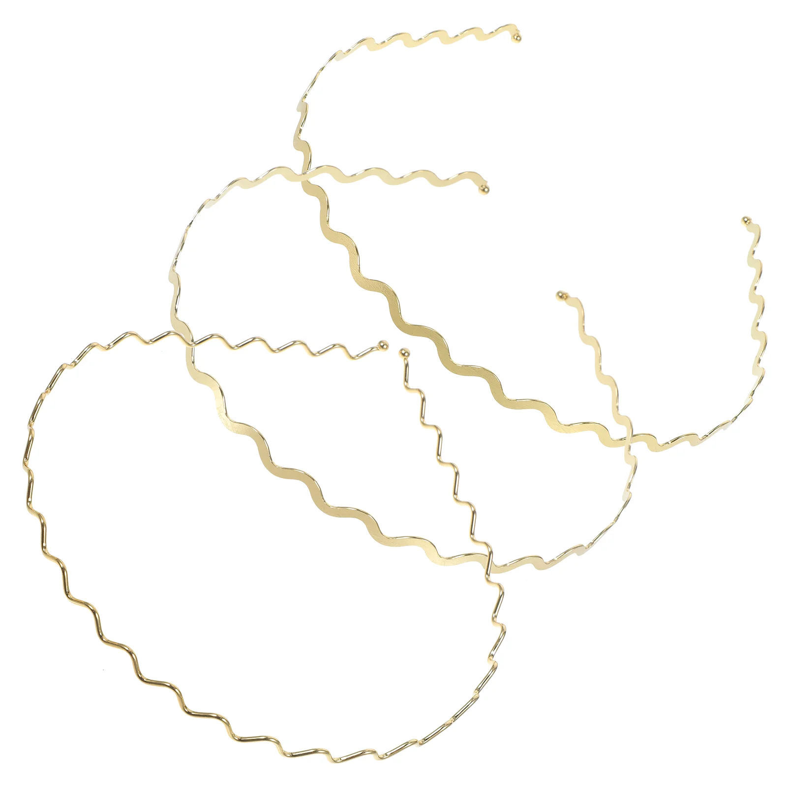 

Bands Metal Wavy Headband Girl Headbands Women Hair Hoops Outdoor Headdress Decorate Women's
