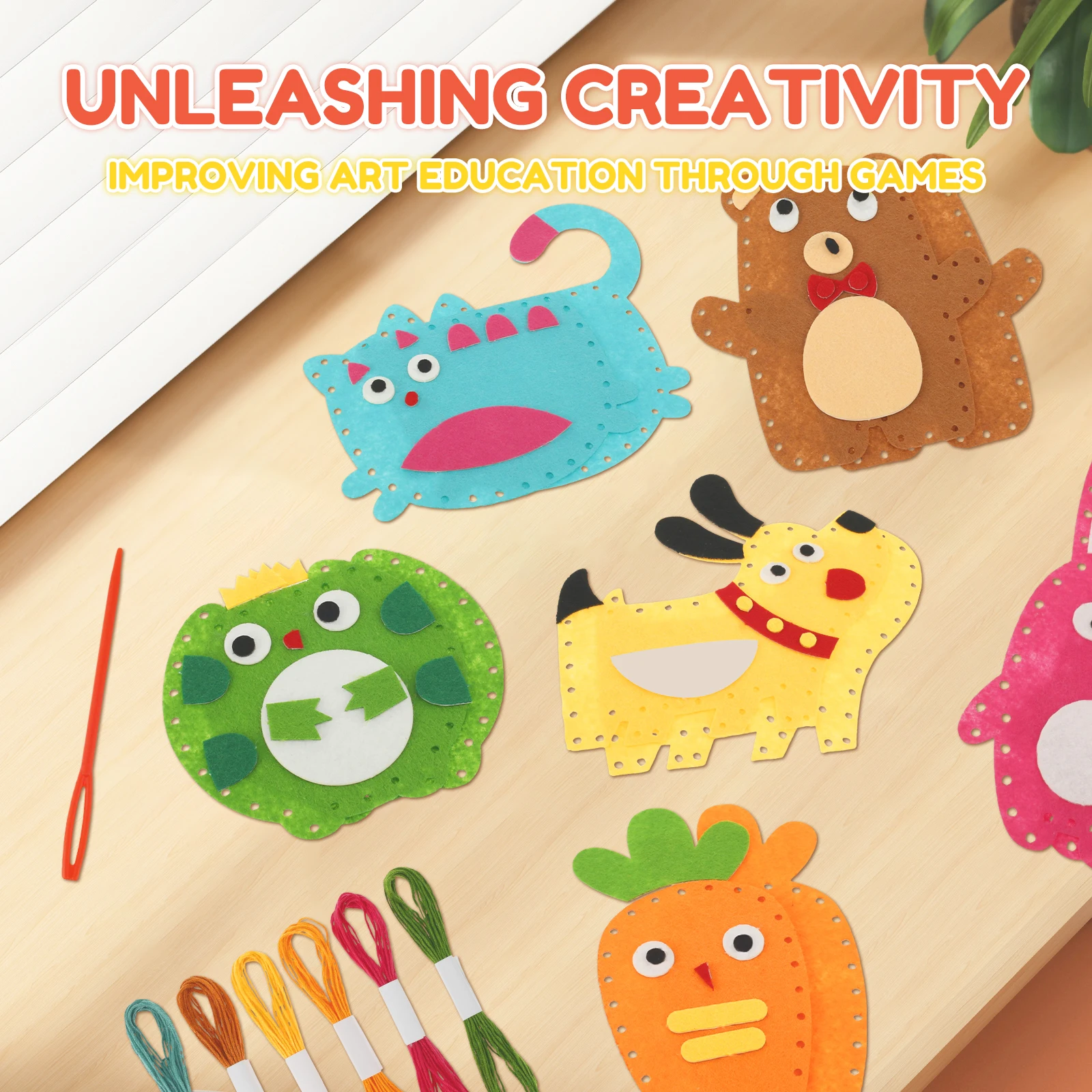 Sewing Kit Cute Animal Sewing Craft Set Fun and Educational DIY Doll Toys Beginners Kit DIY Handcraft