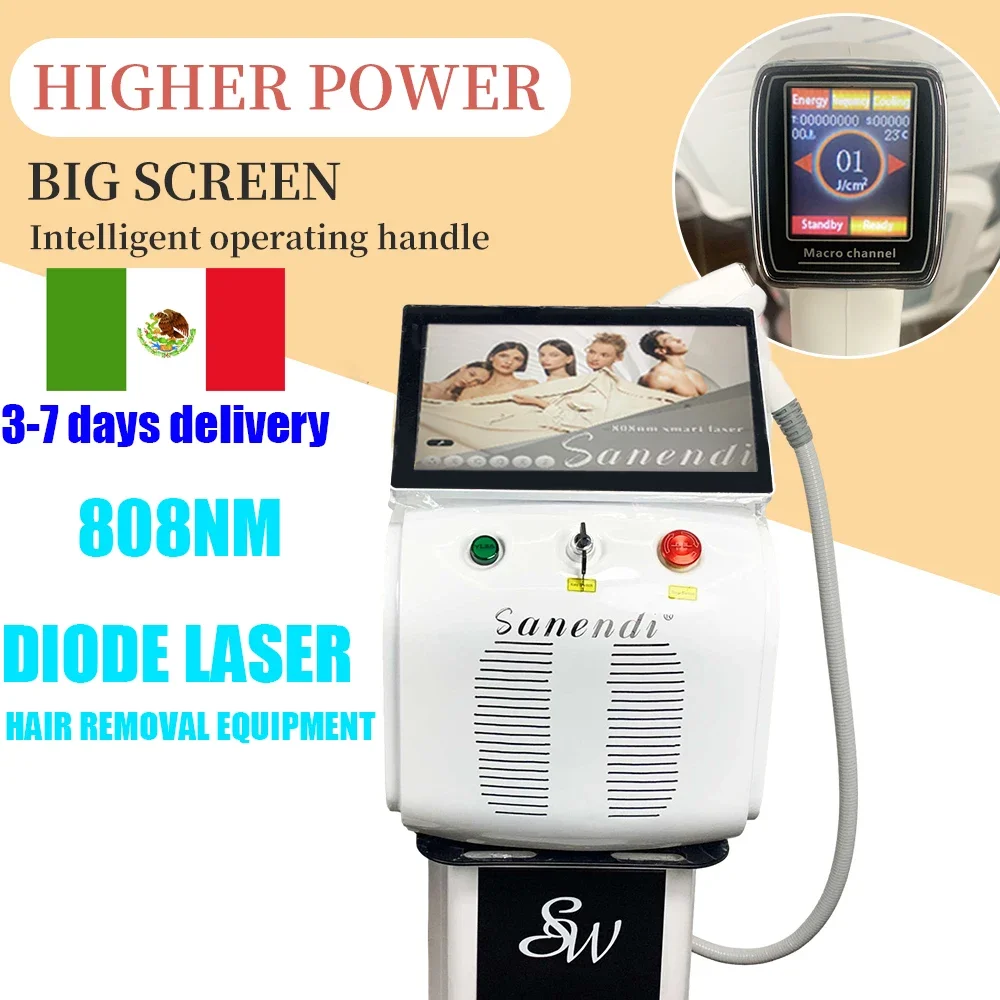 

808 Laser Picosecond Hair Removal Freezing Point Diode Hair Removal Machine Handle with Screen 3 Wavelengths 755nm 808nm 1064nm