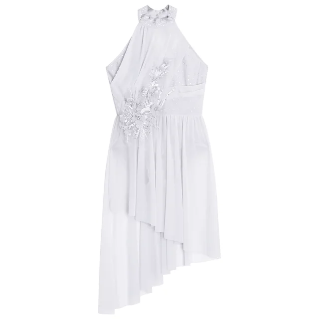 Body Da Danza Bambina Con Strass - Senza Maniche, Per Balletto E Ginnastica - Foto 11