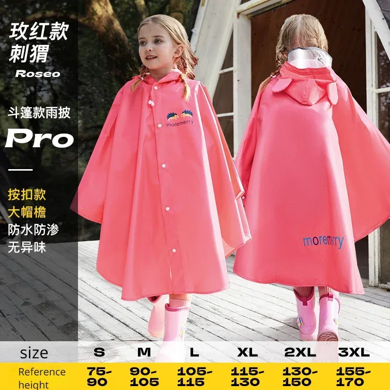 Cute Polyester Baby Raincoat Outdoor Waterproof Rain Poncho Boys Girls