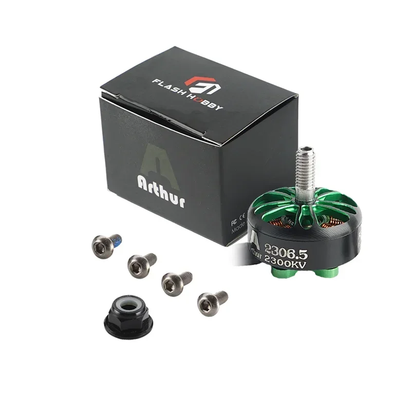 1PC/4Pcs Flashhobby A2306.5 2306 1400KV 1900KV 2300KV 2550KV High Torque Outrunner Brushless Motor for FPV Racing Drones thumbnail 2