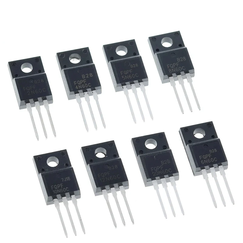 FQPF4N60C FQPF 5N60 6N60 7N65 8N60 10N60 12N60 15N60 18N60 20N60C FQPF20N60C 600V TO220F N-channel MOSFET Transistors 10PCS