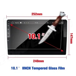 9 10.1 INCH Tempered Glass Protective Film For TEYES CC2 CC2L Spro 2 DIN GPS Car Radio Multimedia Player Navigation Android 8.1