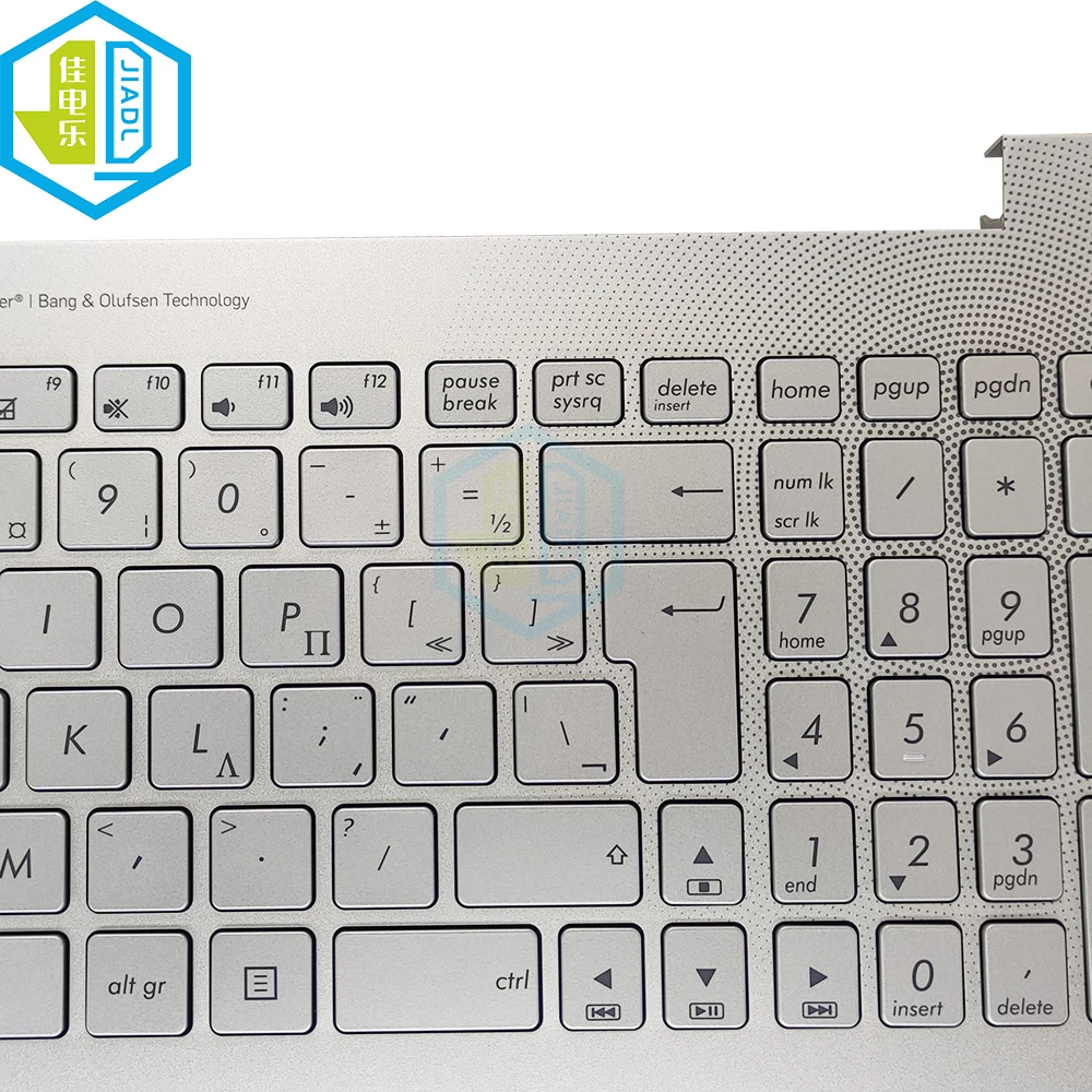 teclado prata palmrest capa para asus zenbook
