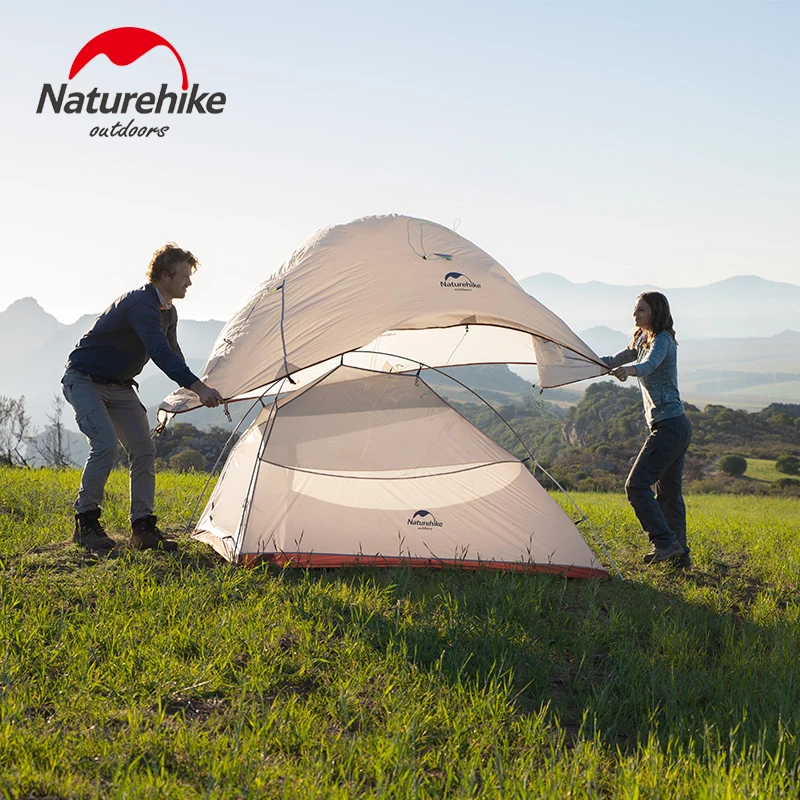 Camping Tent Portable Tent Naturehike Cloud Up 1 2 3 People Tent Ultralight 20D Camping Waterproof Outdoor Trekking Travel Backpacking Cycling