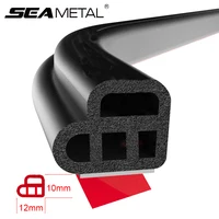 Auto Door Rubber Seal Strip L-type Double Layer Sealing Adhesive Stickers Noise Insulation Weatherstrip Car Interior Accessories 1
