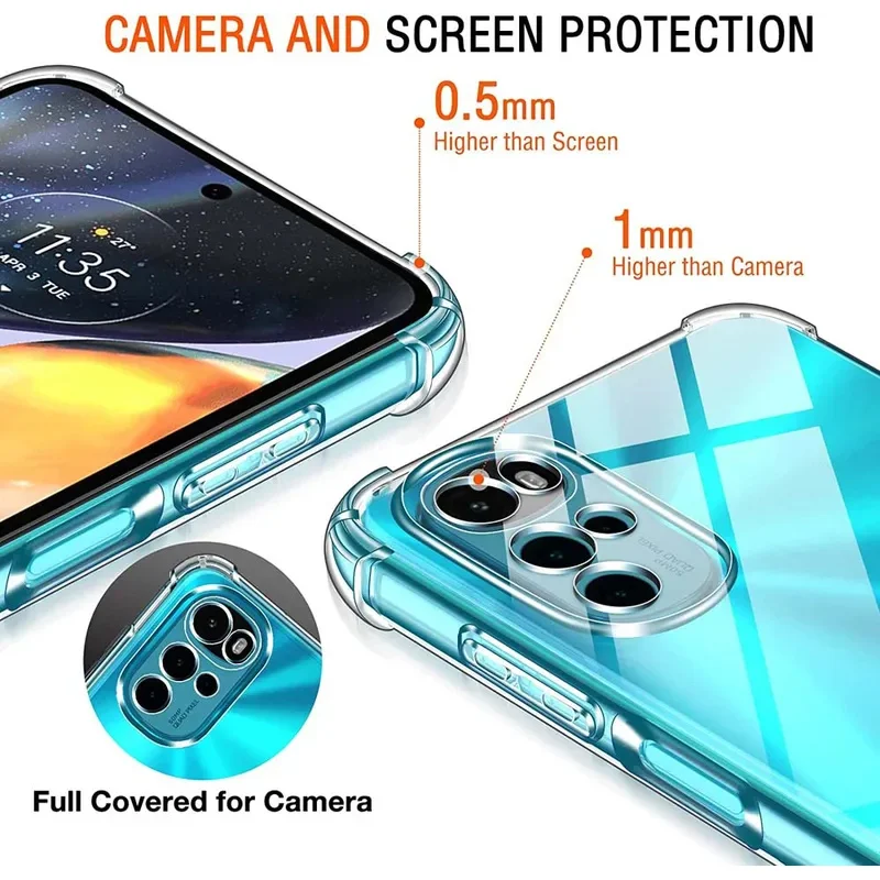Durable 1.5MM Thick Air-Bag Clear Shockproof Phone Case