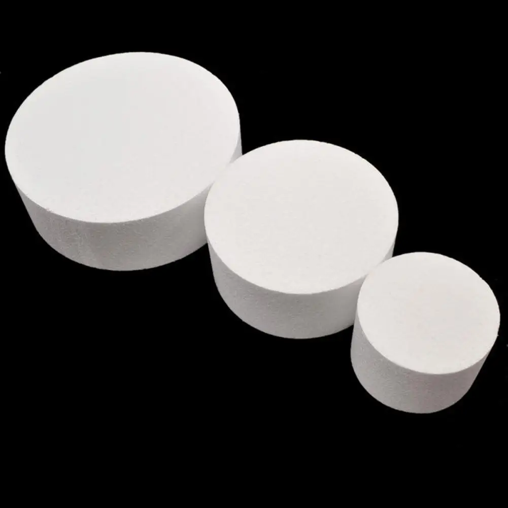 Cake Dummy Dummies Styrofoamfake Rounds Reusable Wedding Round Tool Rotating Stand Birthday Diy Decorating Model Polystyrene