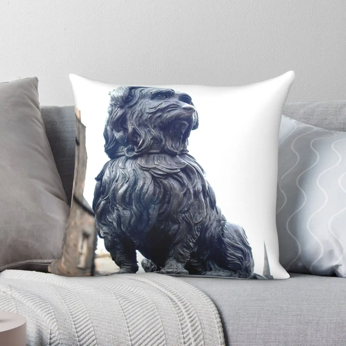 

Greyfriar's Bobby Square Pillowcase Polyester Linen Velvet Printed Zip Decor Pillow Case Sofa Seater Cushion Cover