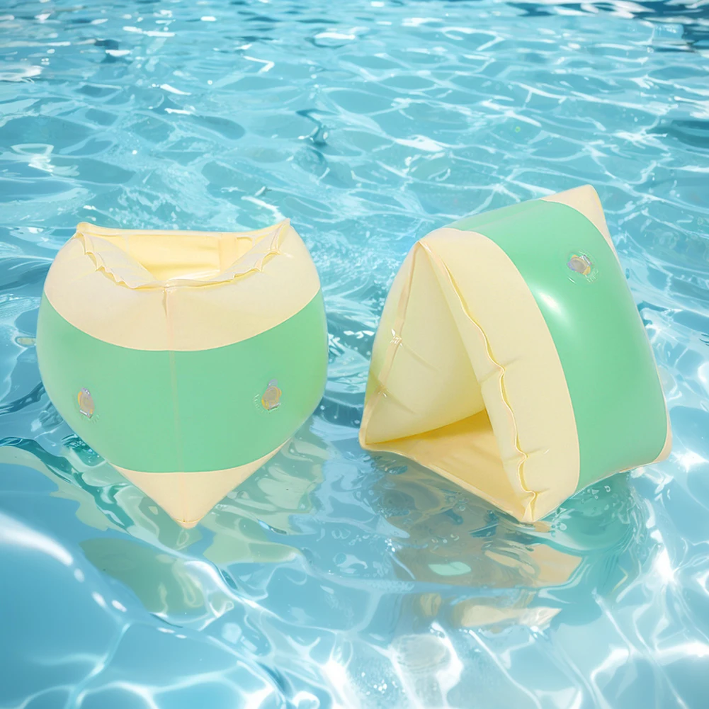 1Pair Kids Arm Ring Inflatable Swim Arm Floater Swimming Pool Float Sleeve PVC Inflatable Pool Buoy Armbands Accessories
