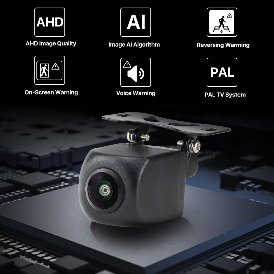 AHD1080P ADAS AI 지능형 추적 인식 자동차 후방 주차 카메라, 보행자와 차량 감지 및 경고 816