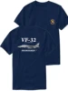Naval VF-32 Swordsmen Squadron F-14 Tomcat Fighter T-Shirt Short Sleeve Casual 100% Cotton O-Neck Summer Mens T-shirt 4