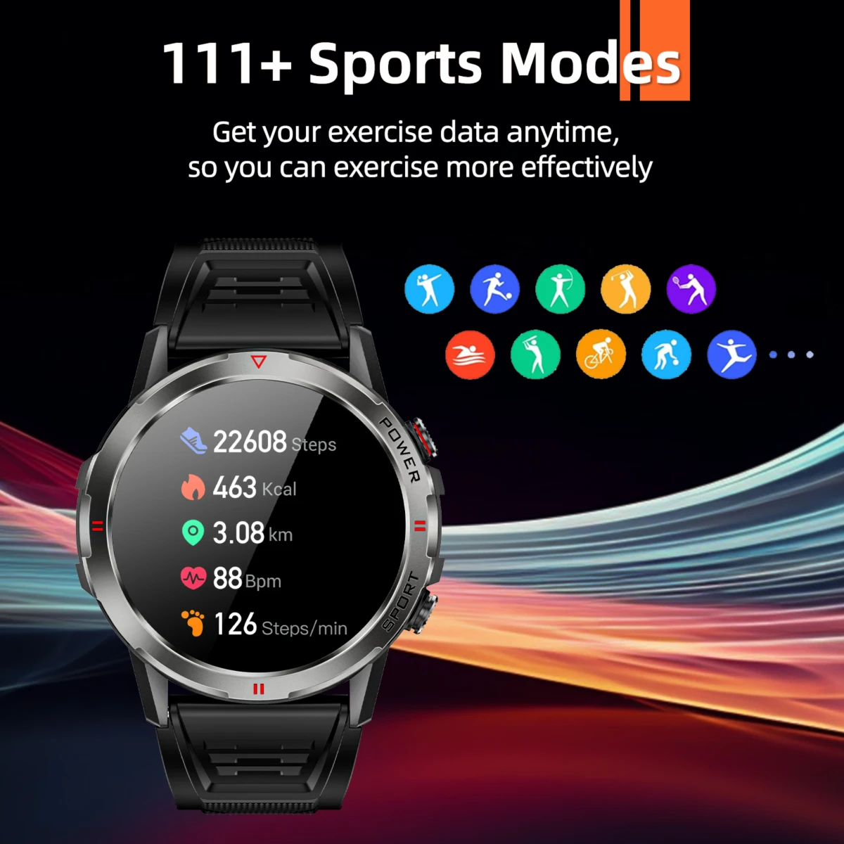 WEOFLY ͽ÷η Ʈ ġ, AMOLED ũ, BlE5.2 ȭ ո , ɹڼ ,   Ʈġ, ߿, 1.43 ġ