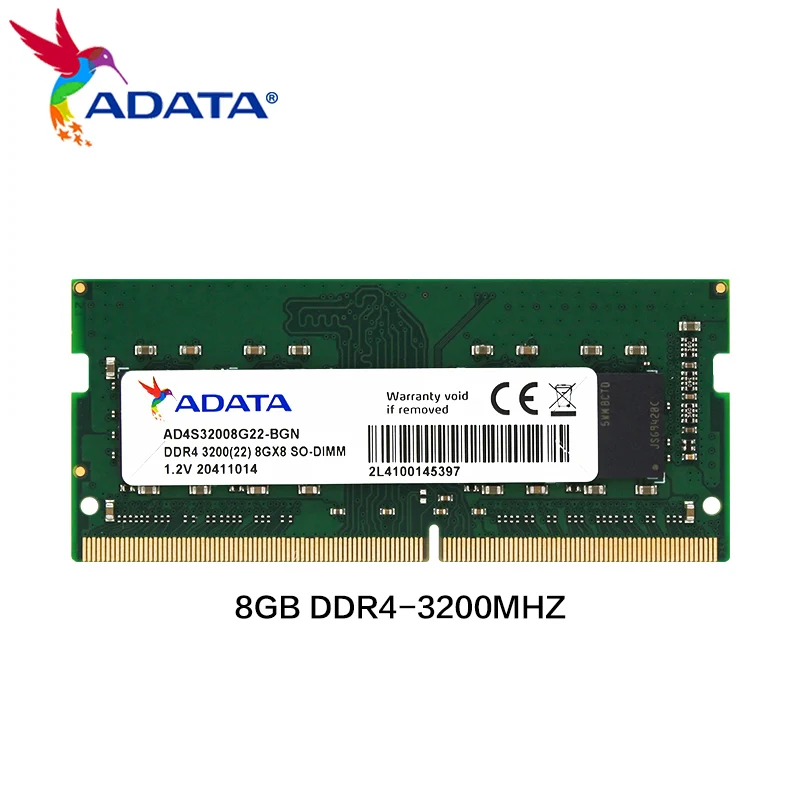 기존 ADATA Premier Memoria RAM DDR4 3200MHz 2666MHz 8GB 16GB 32GB SO-DIMM 컴퓨터 노트북 노트북 용 랜덤 액세스 메모리