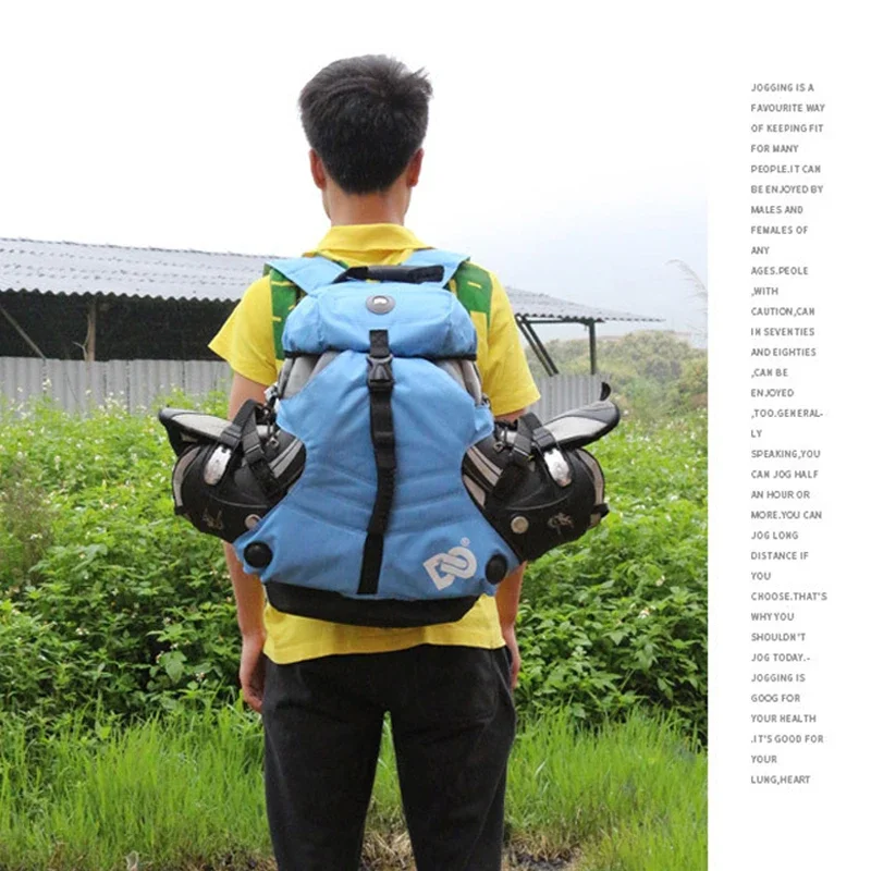 Roller Skates Backpack Men Women Inline Skates Skating Shoes Boots Carry Bag Kid Ice Skates Storage Knapsack Outdoor Sports Bags 2