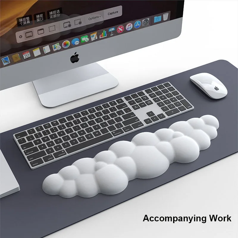 Ergonomic Mouse Pad Wrist Rest Nonslip Rubber Desk Mat Pad Under Hand
