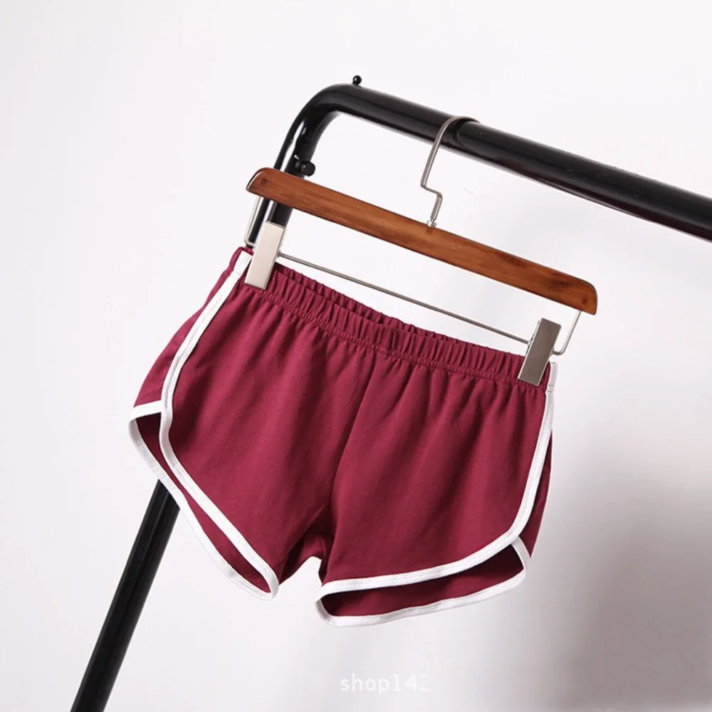 

Hot Pants Shorts Loose Fit Slim Lightweight No Binding Sports Shorts Women Home Casual Solid Fashion Yoga Shorts Candy