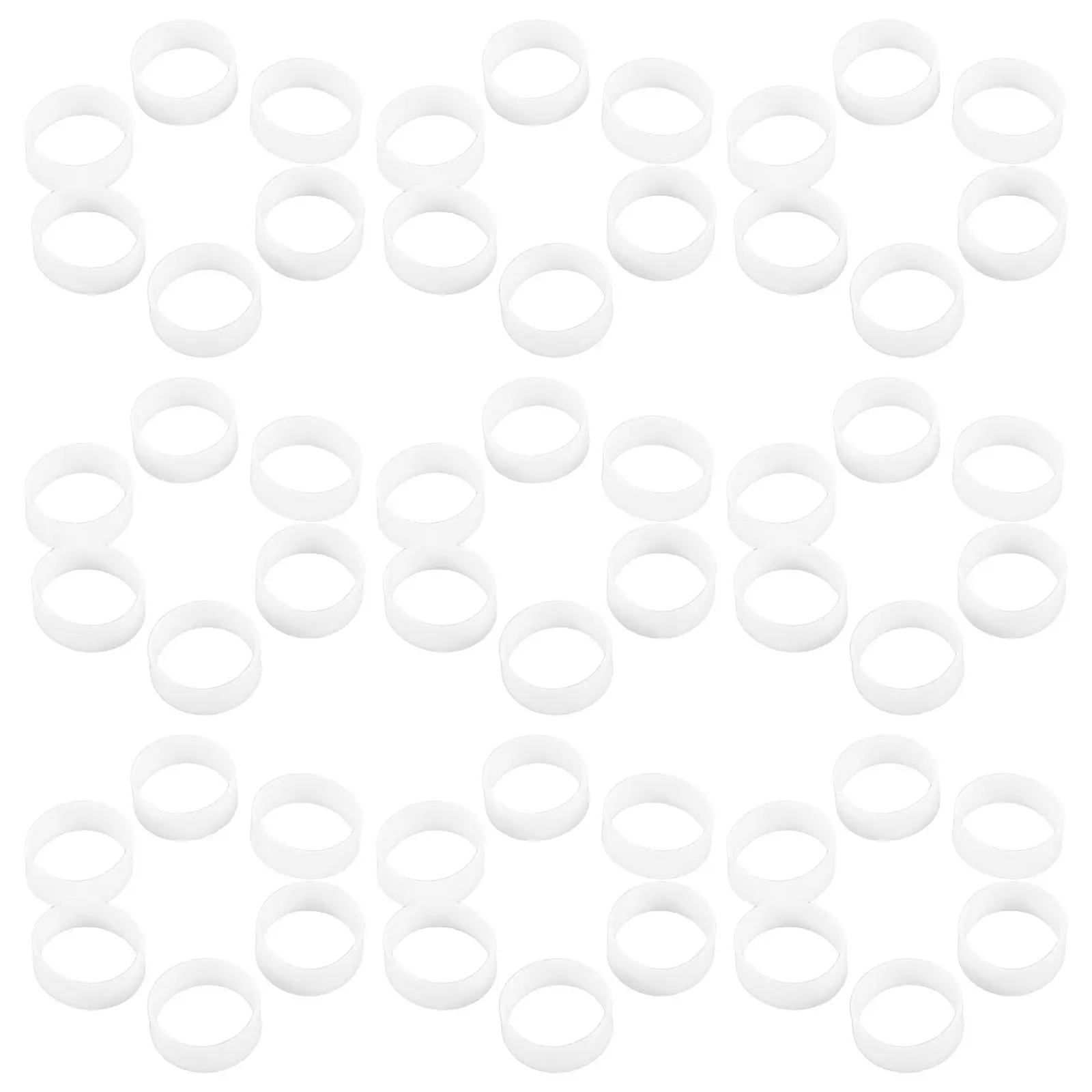 500Pcs 실리콘 케이블 타이 탄성 코드 스트랩 플랫 재사용 가능한 밴드 케이블 관리 홈 오피스 와이어 정리 도구