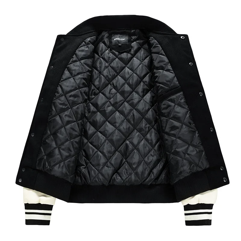 Baseball Jackets Men 2024 Autumn Winter Warm Thicken Men Jackets Windbreaker Coat US Baseball Uniform Casual Jacket Men Clothing 5
