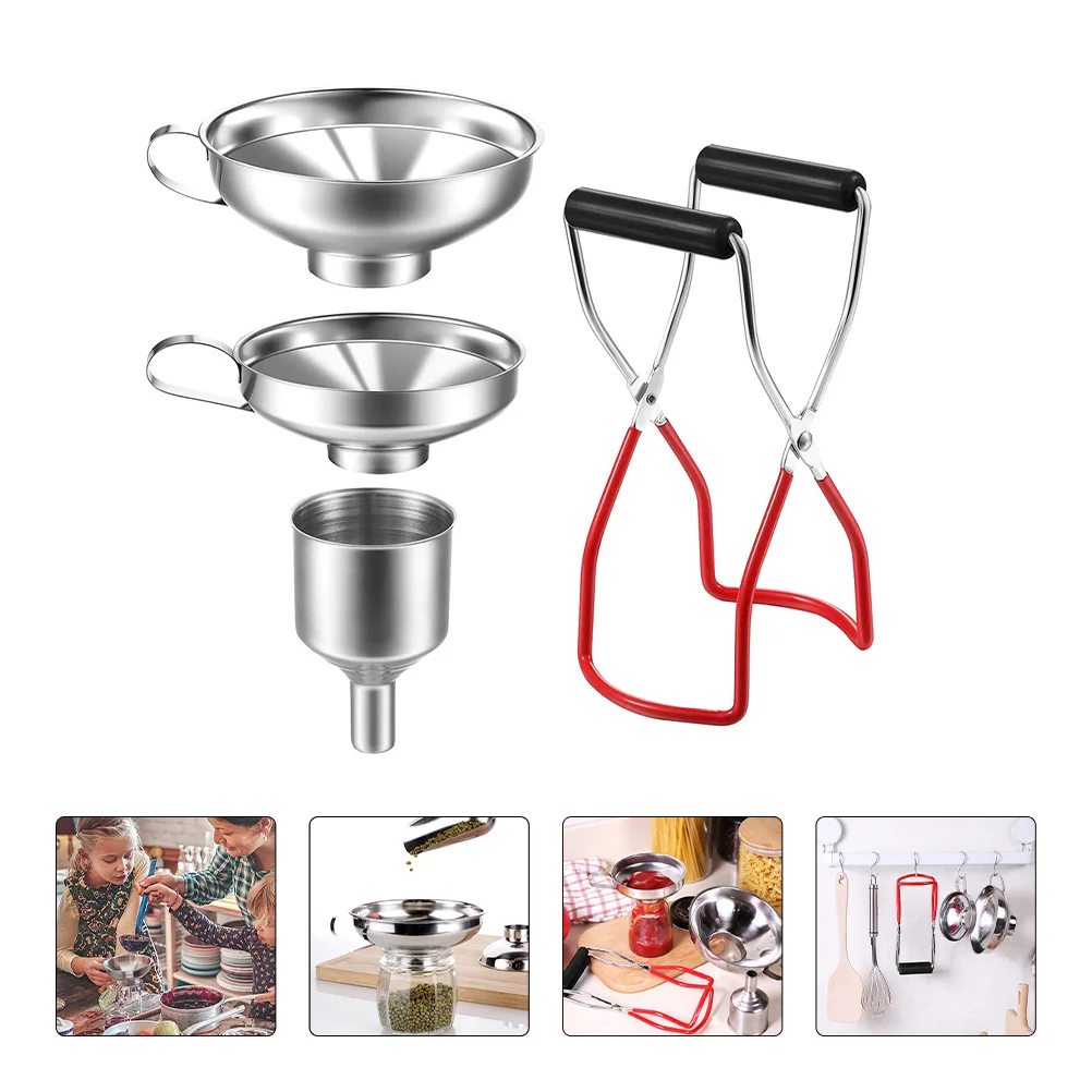

Can Clip Kitchen Accessories for Home Gadgets Funnel Mason Jar HomeFunnel Wide Mouth