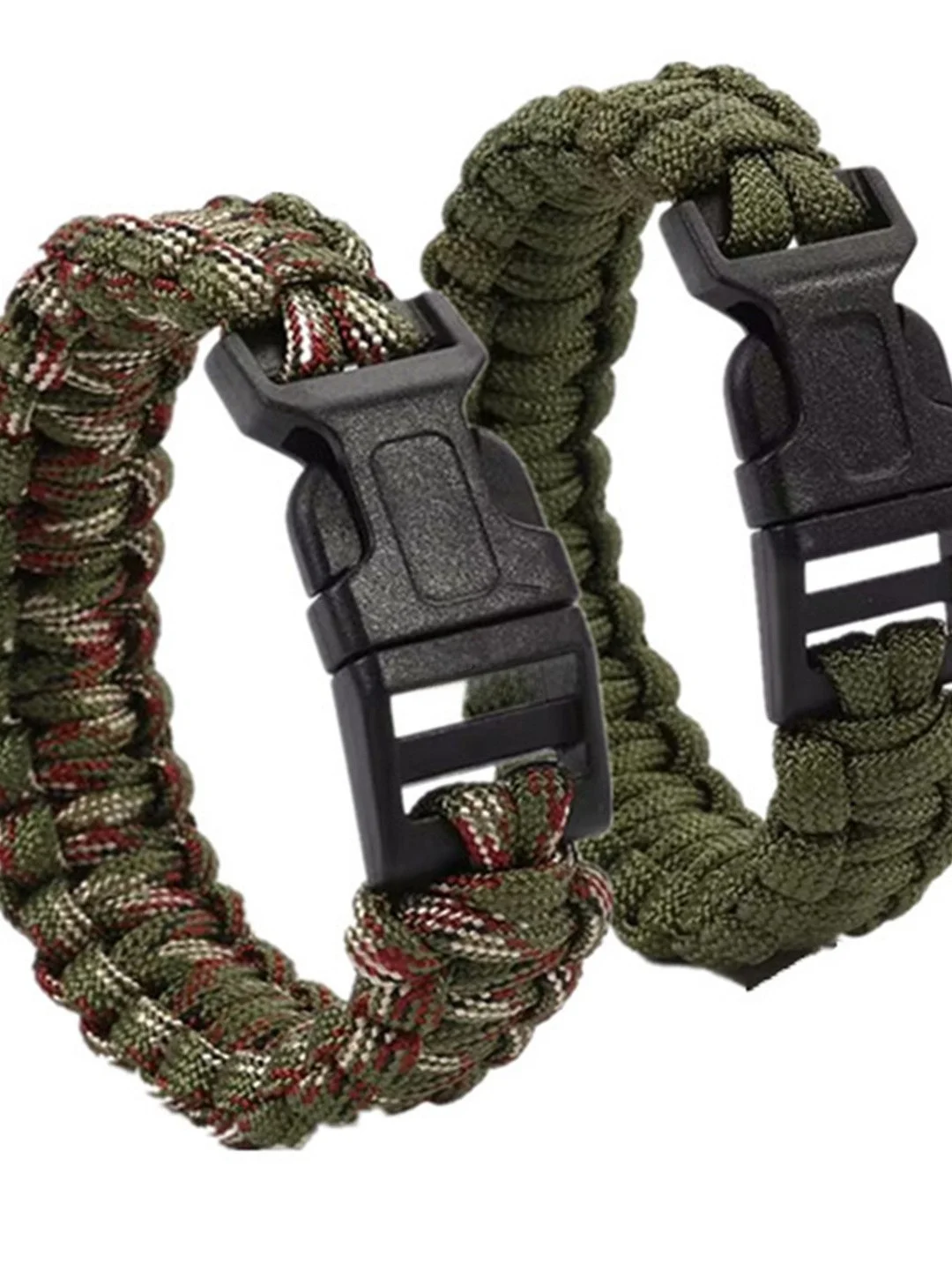 수제 7코어 4mm 파라코드 팔찌 아웃도어 생존 팔찌 단색 기념 선물 캠핑 여행용품