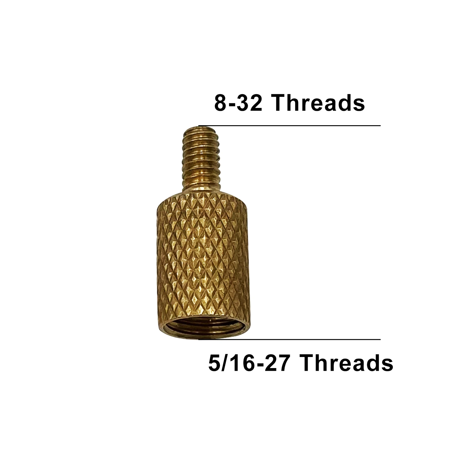 Gun Cleaning Rod Fitting Adapters gun accessories Solid Brass Adaptor Male Thread 5-40 Female 8-32 5/16-27