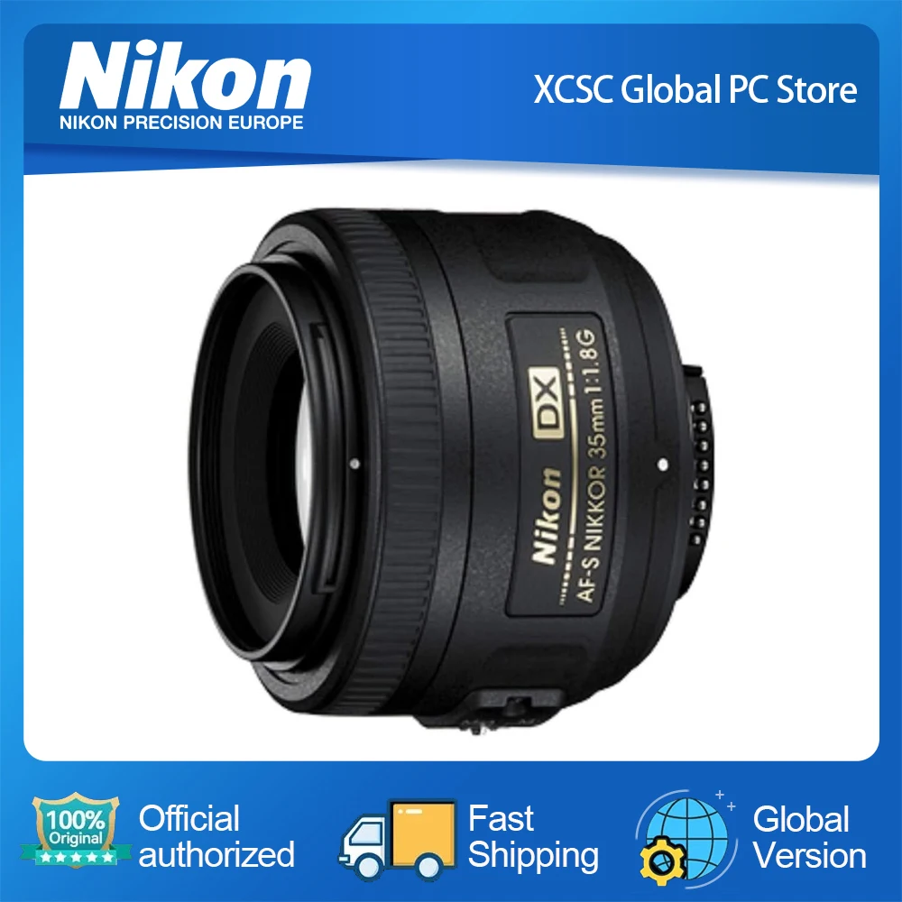 Obiettivo Nikon Af-S Dx Nikkor 35Mm F/1.8G Con Messa A Fuoco Automatica Per Fotocamere Dslr Nikon