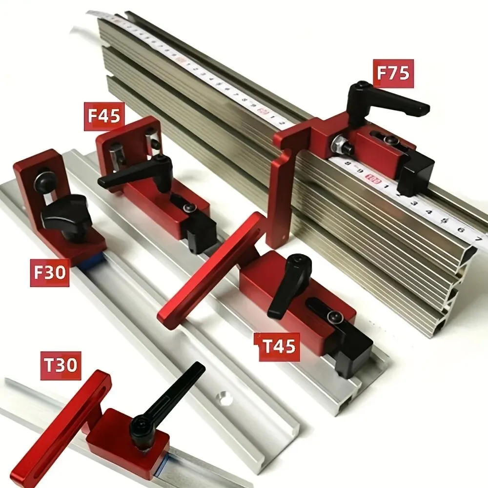 Anodized Aluminum Combination Miter T Track/Mini T Track Rail For Jigs Fixtures Sleds Router