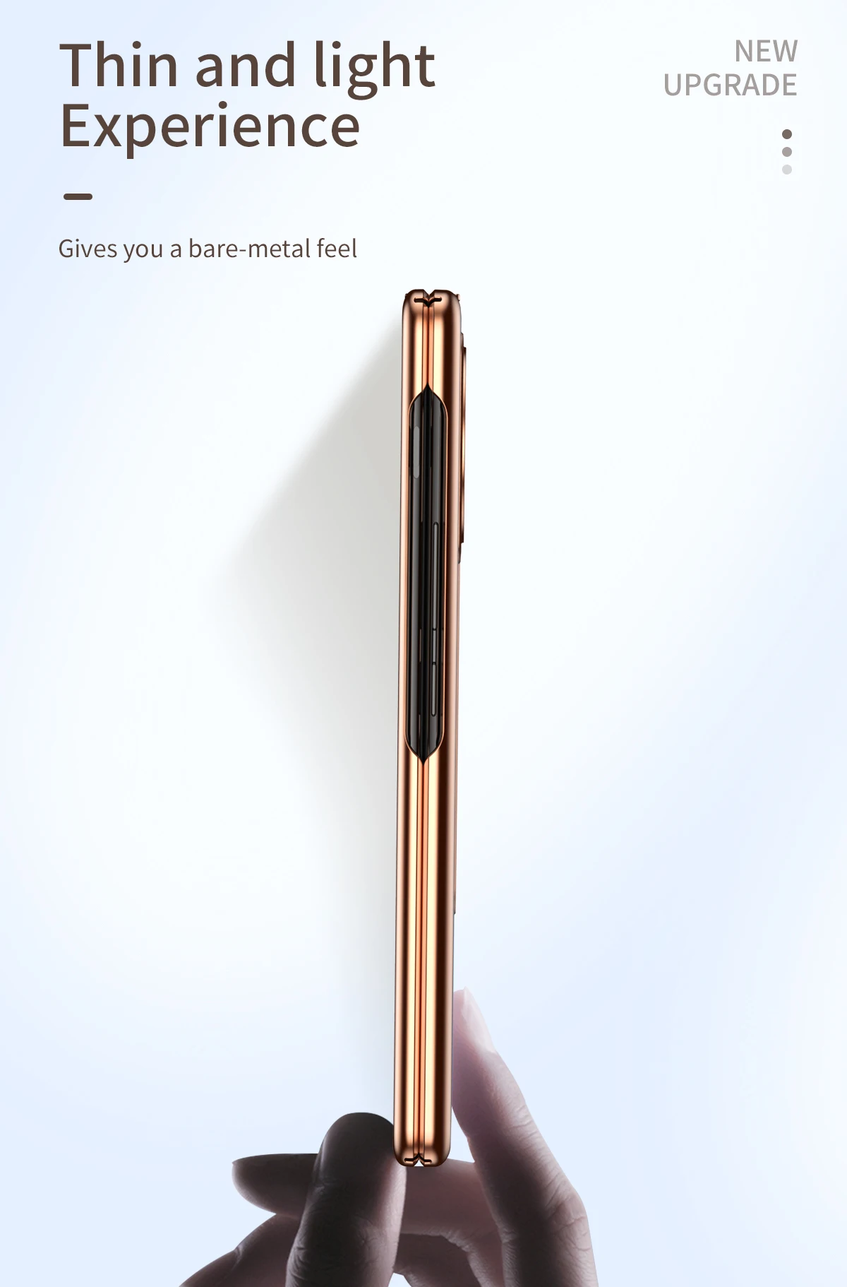VIVO X FOLD Electroplated Hinged Leather Phone Case, Hidden Stand Covered With Tempered Glass Film Pencil Slot Box