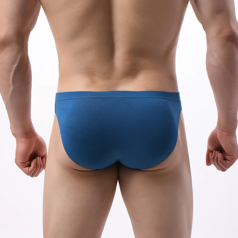 Slip da Uomo Sexy in Cotone con Grande Tasca a U, Morbidi e Traspiranti, Intimo Maschile a Vita Media, Delicato sulla Pelle - immagine 3