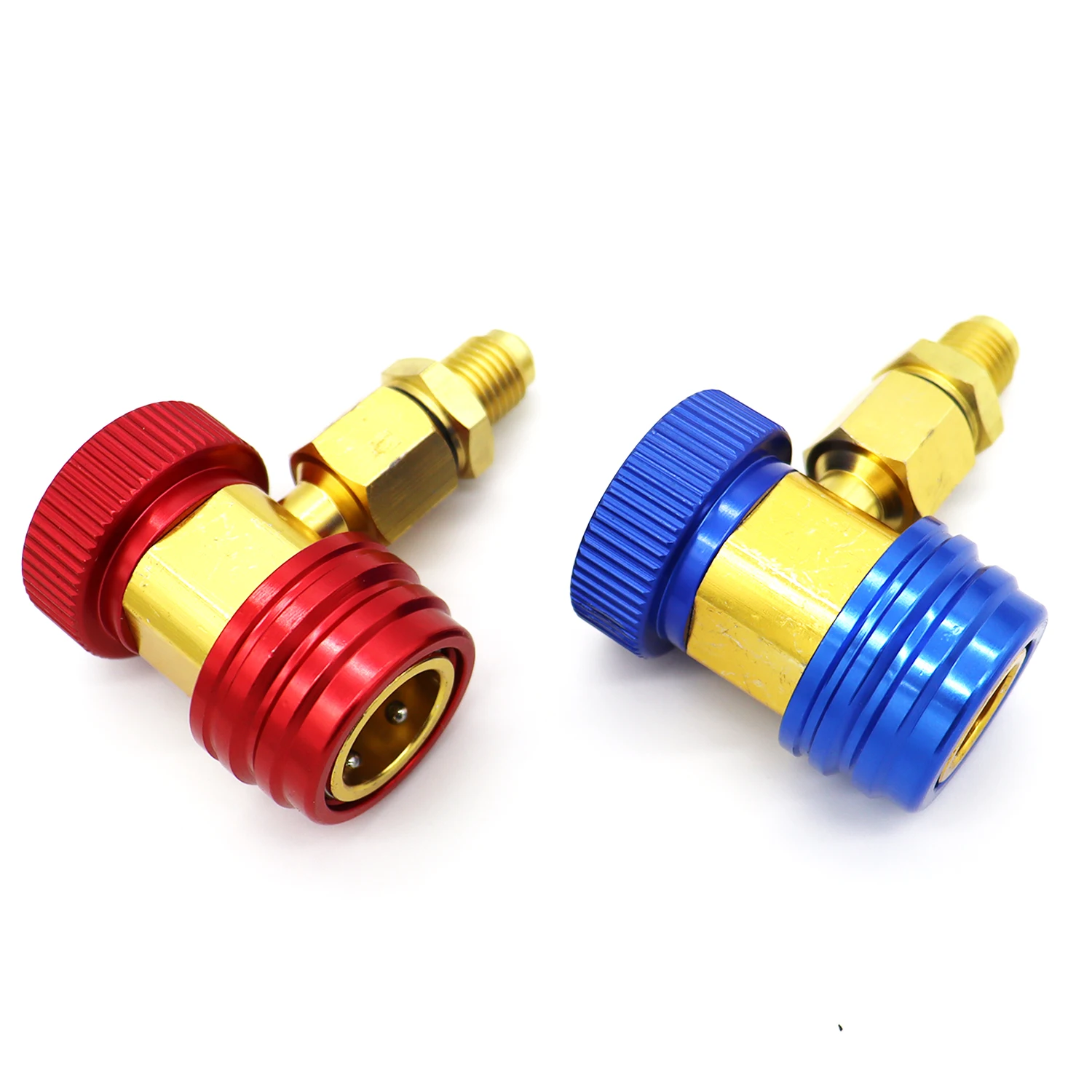 KIMISS Adaptateur R1234YF Vers R134A - Connecteur Rapide Côté Bas - Pour Climatisation Voiture