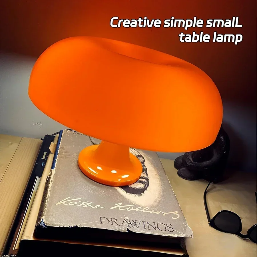Romantic Led Mushroom Table Lamp Plastic Night Light for Bedroom Dining Room Desk Decoration Dimmable 5V USB Switch Control