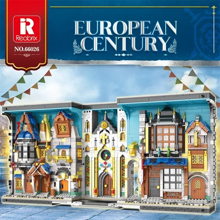 

Reobrix 2922 PCS Building Blocks Medieval Noble The Royal Bay Castle Model Blocks Construction Set Toys For child Gift