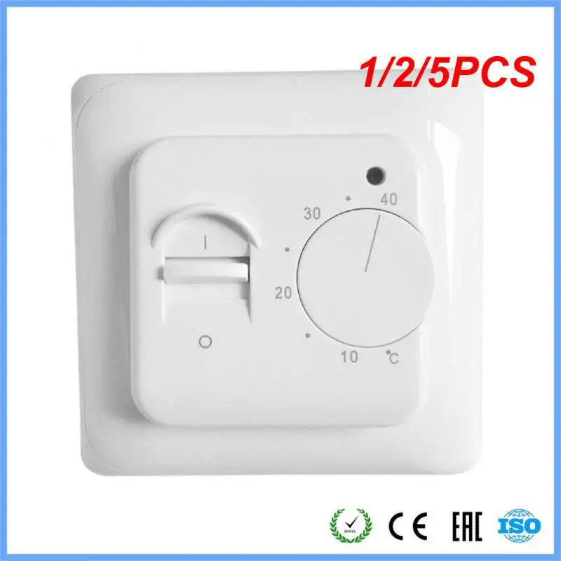 

1/2/5PCS Electric Floor Heating Room Thermostat Manual Warm Floor Cable Use Termostat 220V 16A Temperature Controller Instrument