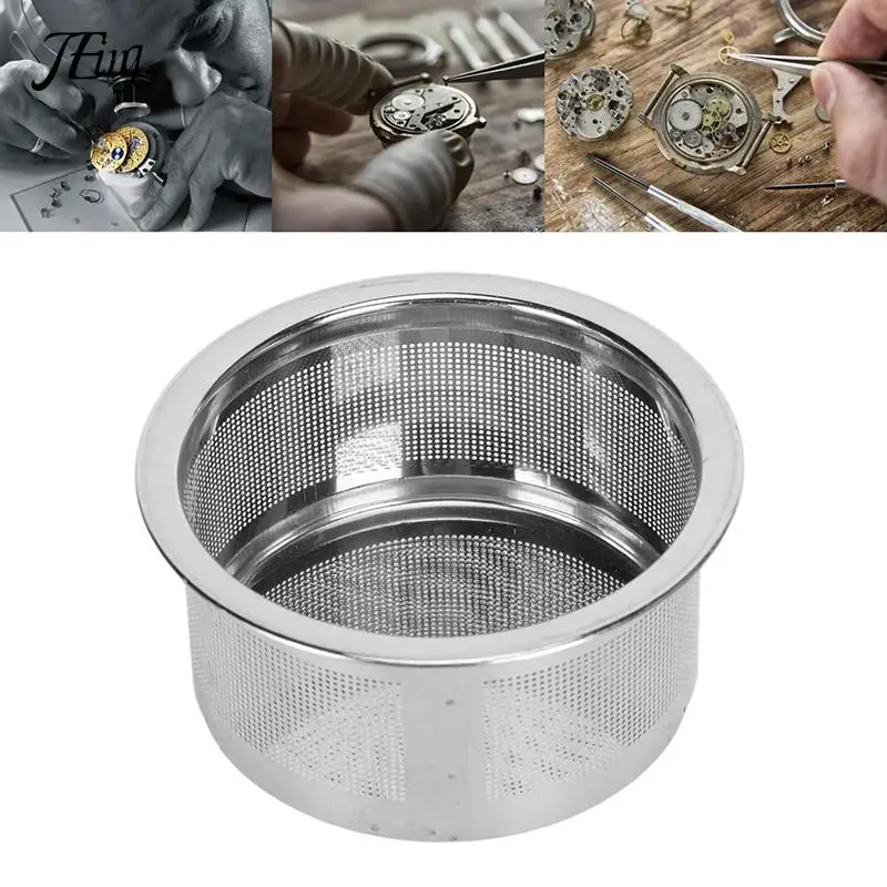 

Корзины для чистки деталей часов, Эффективная очистка, портативные детали для часов из нержавеющей стали, сетчатый держатель, корзина для ювелирных изделий