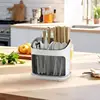 Utensil Holder Cutlery Drainer Kitchen Tableware Storage Bucket Plastic Chopstick Spoon Storage Rack Detachable Kitchen Tools 4