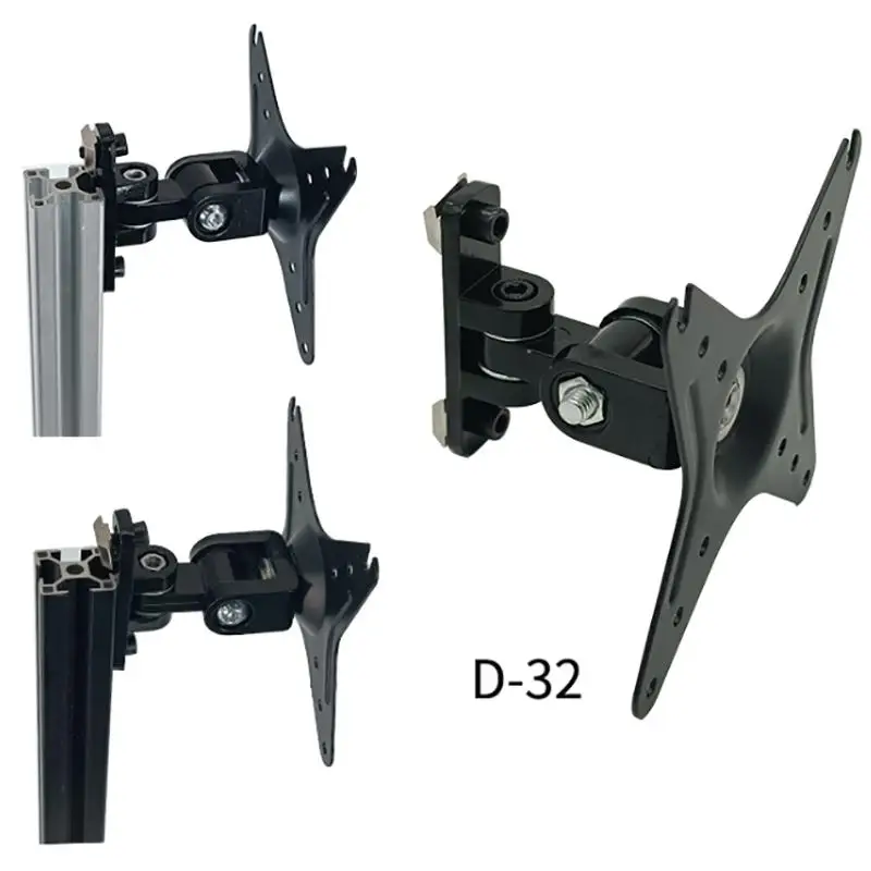 모니터 브래킷 벽걸이 VESA 100 75 50mm 2축 메커니즘 버튼 박스 유연한 각도 조절 데스크탑 스튜디오 홈 오피스 디스플레이