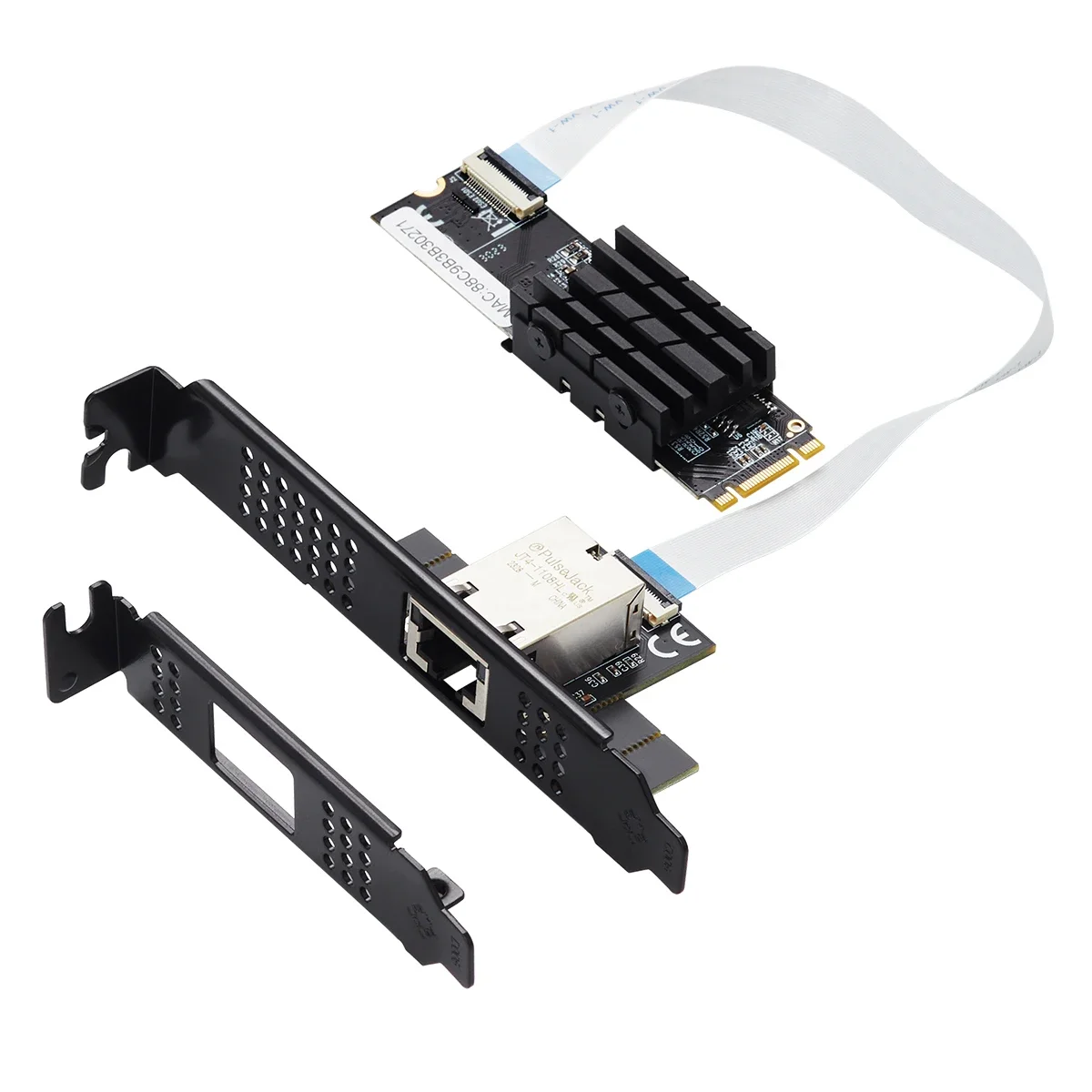 M.2 para porta única 10 gbase ethernet gigabit nic b chave m chave