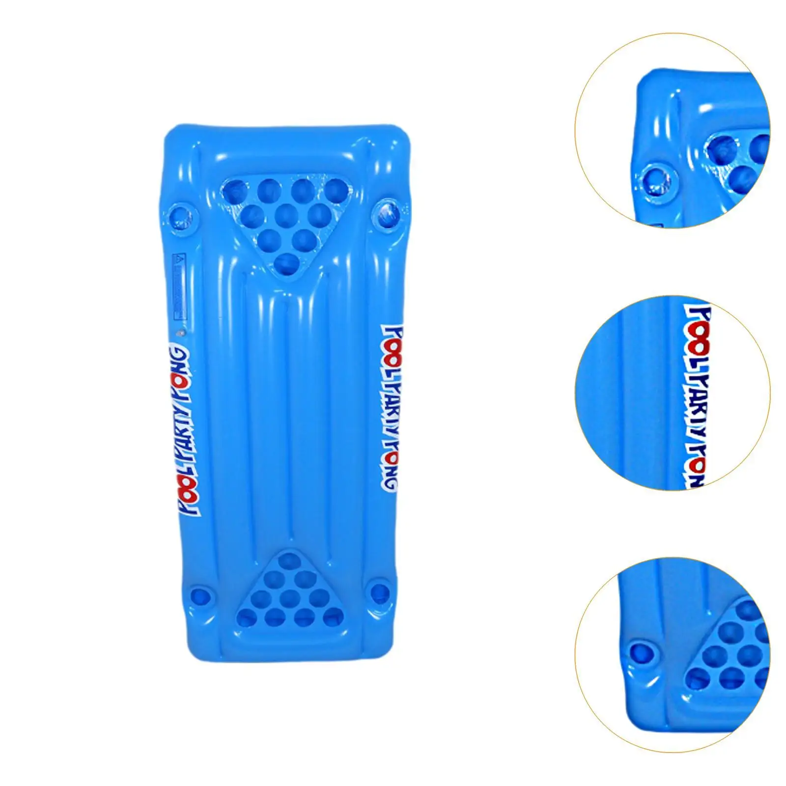 Inflatable Beer Pong Pool Float Party Supplies Unique with Drink Holder Pool Bed for Water Park Summer Lake Holiday Beach Party
