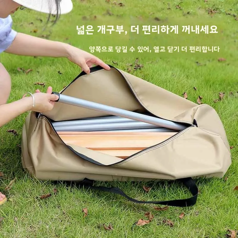 대형 휴대용 원형 캠핑 텐트 보관 가방 방수 옥스포드 원단 싱글 숄더 핸드헬드 캠핑 장비 보관 가방